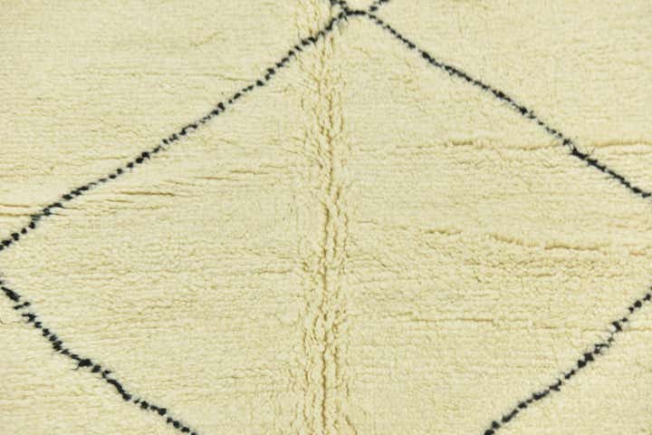 6' 4 x 10' Hand Knotted Moroccan Wool Rug