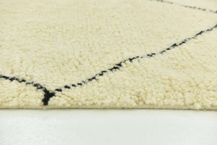 6' 4 x 10' Hand Knotted Moroccan Wool Rug