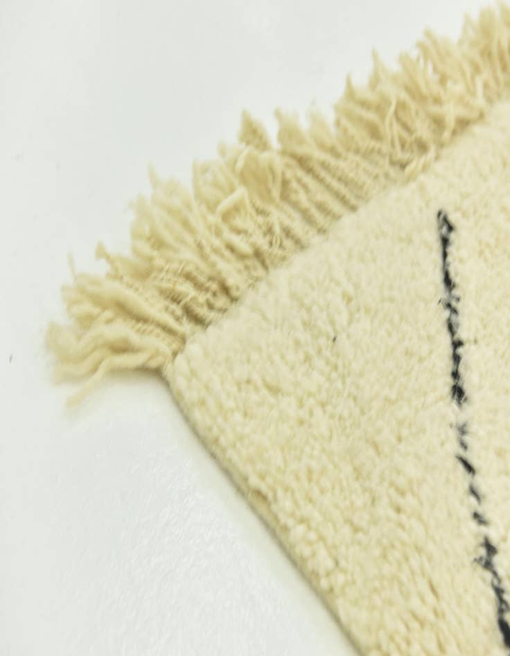 Detail image of 6' 4 x 10'  Hand Knotted Moroccan Wool Rug