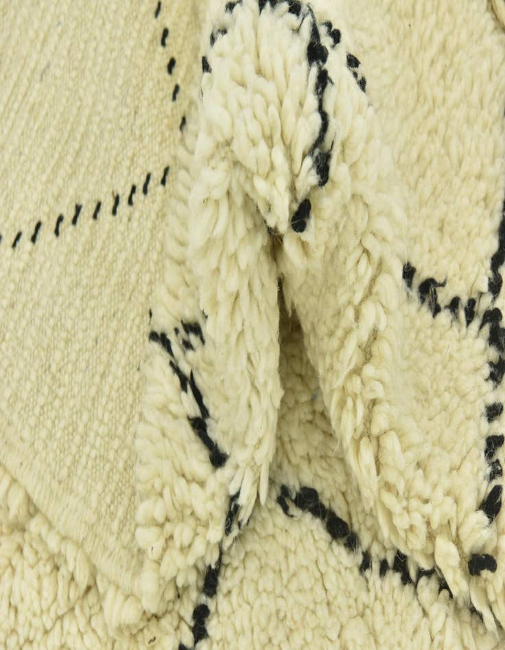 Detail image of 5' 3 x 8'  Hand Knotted Moroccan Wool Rug