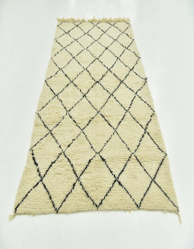 Detail image of 5' 3 x 8'  Hand Knotted Moroccan Wool Rug