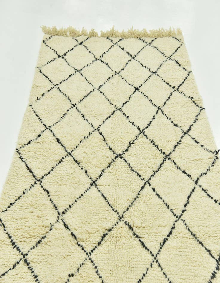 Detail image of 5' 3 x 8'  Hand Knotted Moroccan Wool Rug