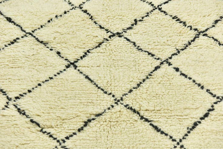 Detail image of 5' 3 x 8' Hand Knotted Moroccan Wool Rug