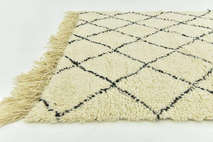 Detail image of 5' 3 x 8' Hand Knotted Moroccan Wool Rug