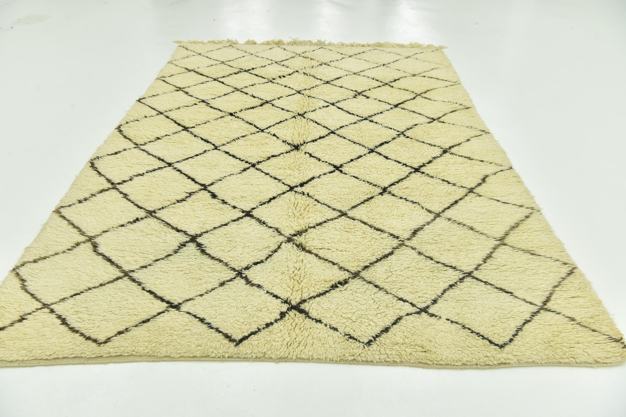 7' x 10' 7 Hand Knotted Moroccan Wool Rug