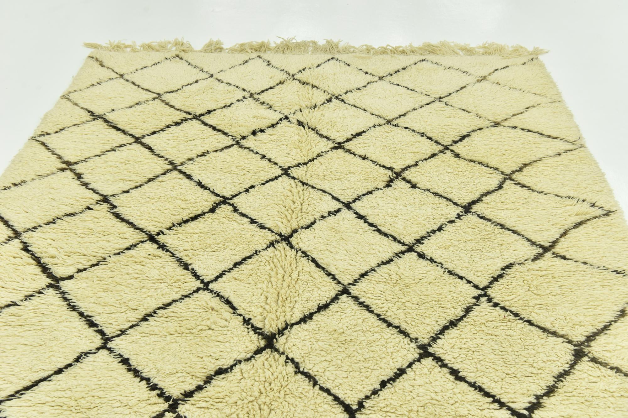 7' x 10' 7 Hand Knotted Moroccan Wool Rug