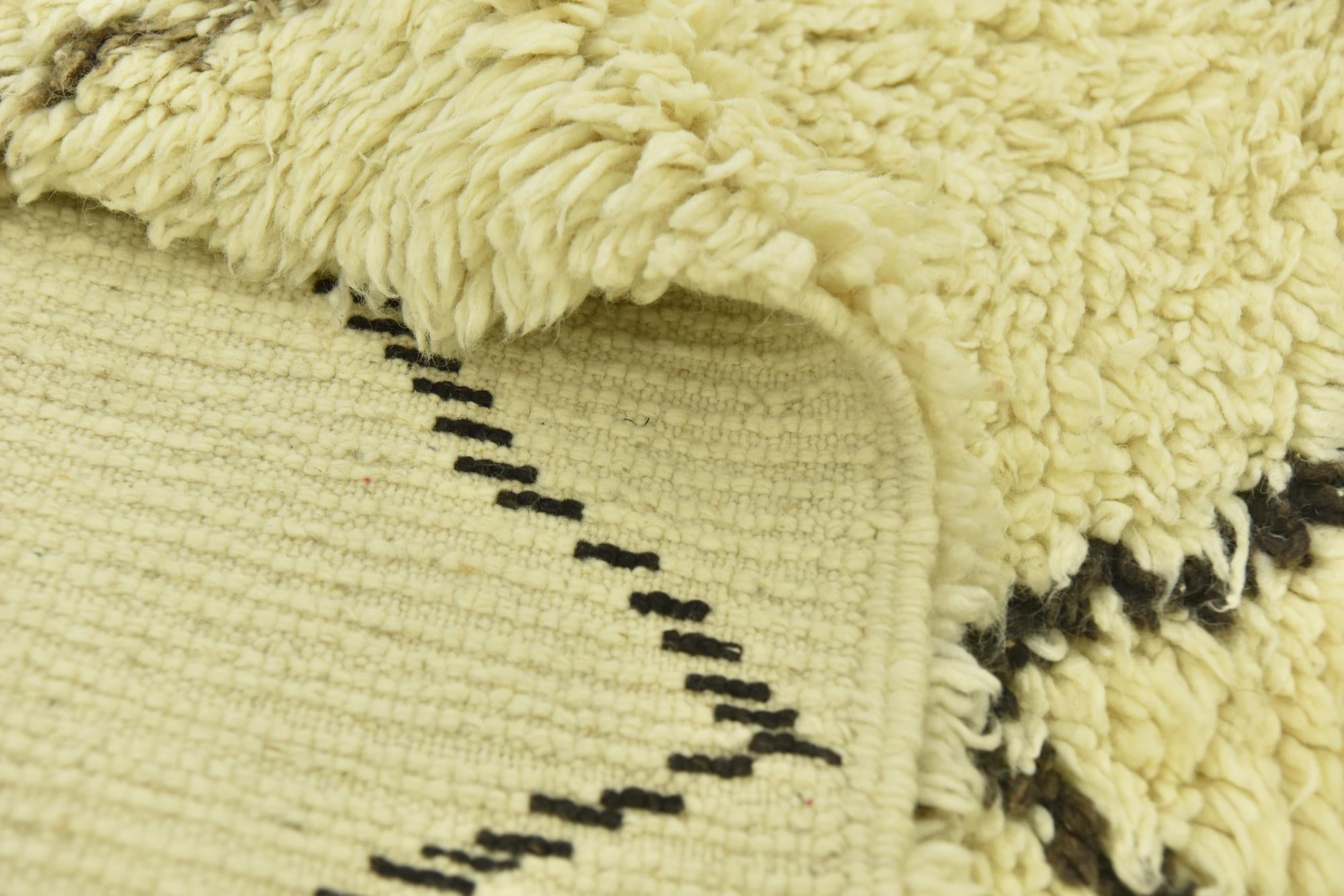 7' x 10' 7 Hand Knotted Moroccan Wool Rug