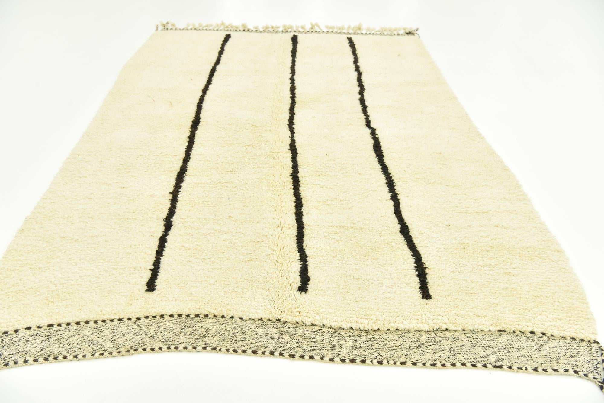 7' x 10' Hand Knotted Moroccan Wool Rug