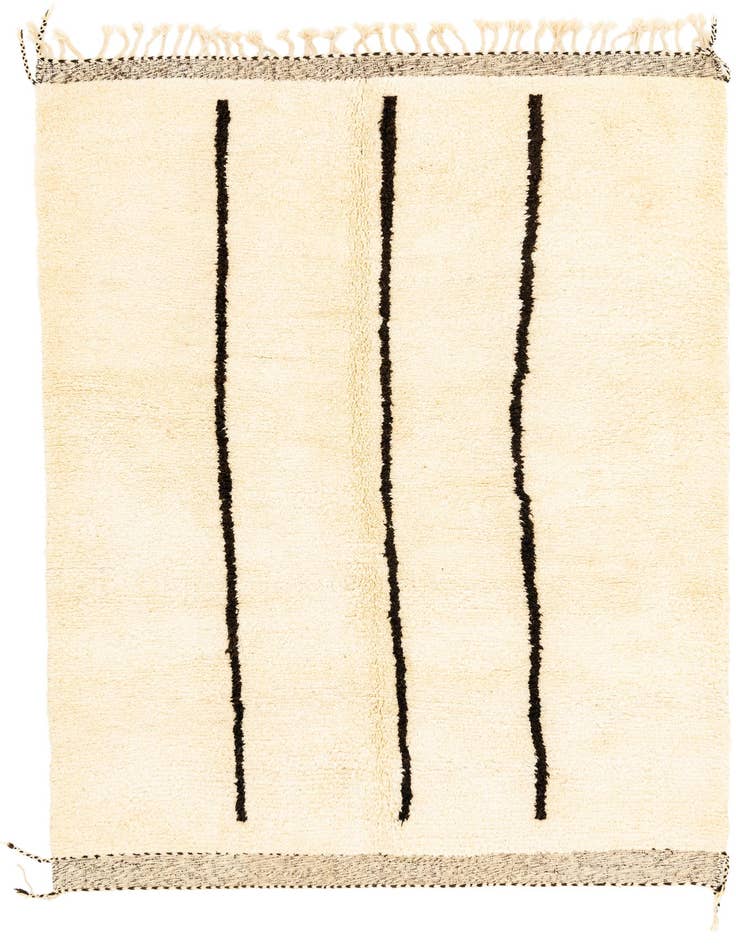 Detail image of 7' x 10' Hand Knotted Moroccan Wool Rug