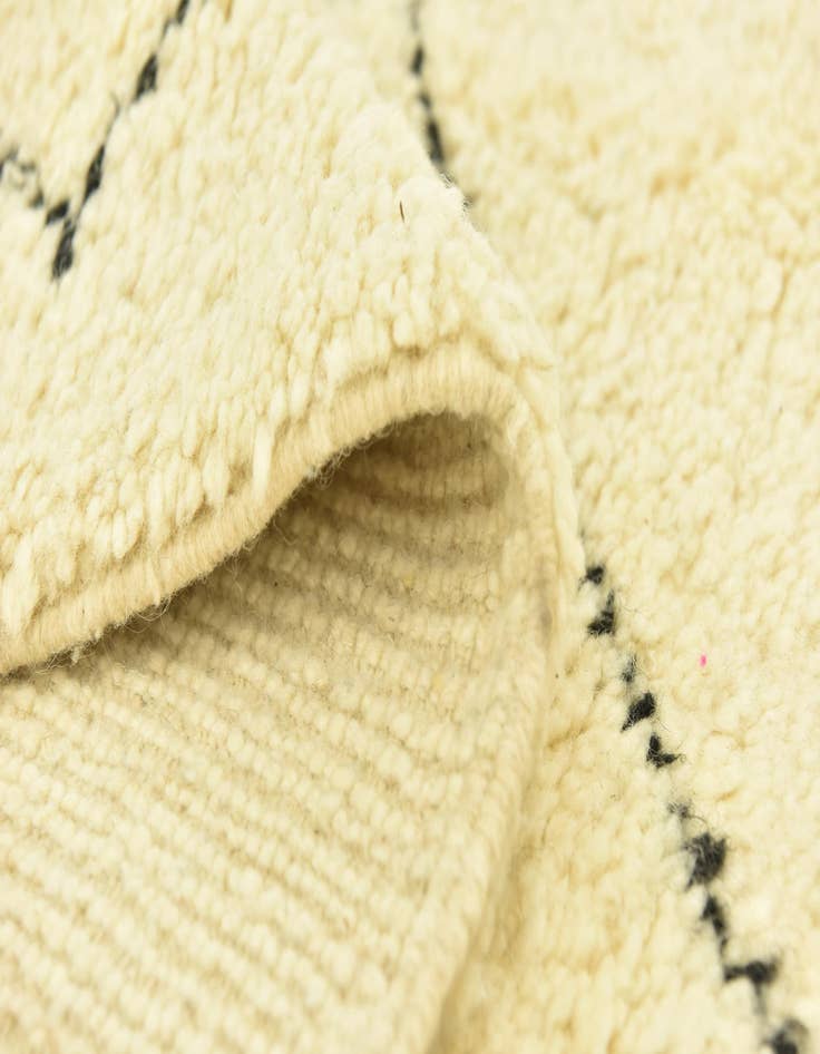 Detail image of 5' 2 x 8' 1  Hand Knotted Moroccan Wool Rug