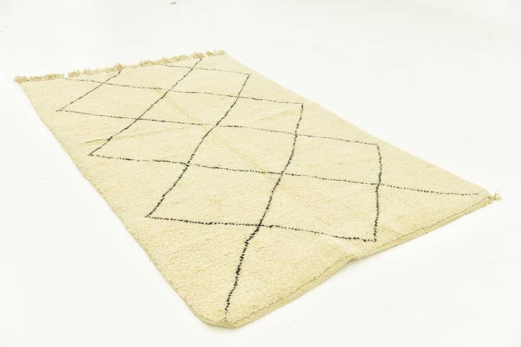 Detail image of 5' 2 x 8' 1 Hand Knotted Moroccan Wool Rug