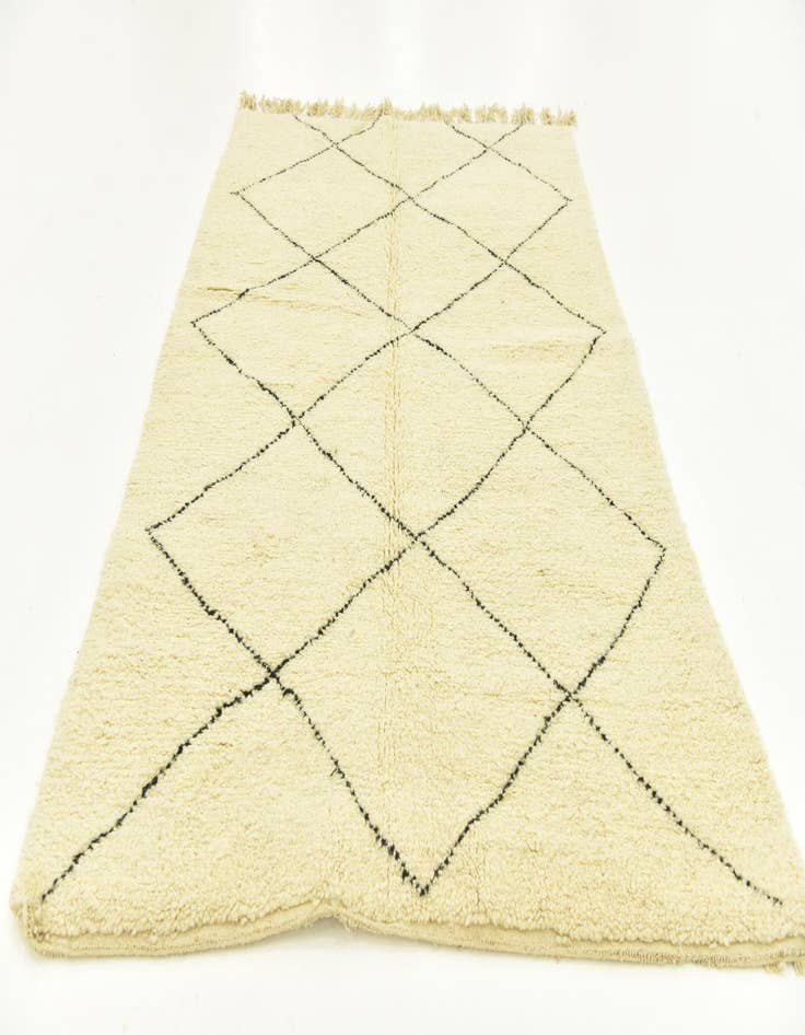 Detail image of 5' 2 x 8' 1  Hand Knotted Moroccan Wool Rug