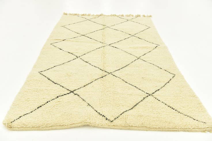 Detail image of 5' 2 x 8' 1 Hand Knotted Moroccan Wool Rug