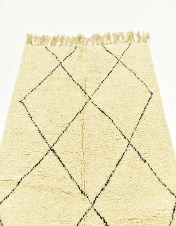 Detail image of 5' 2 x 8' 1  Hand Knotted Moroccan Wool Rug