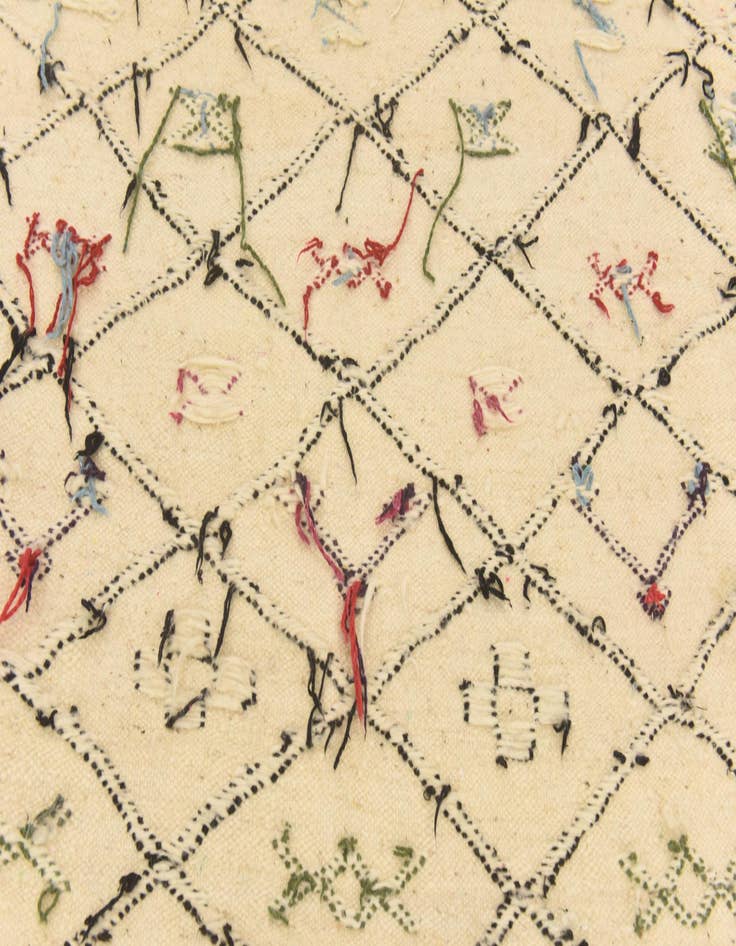 Detail image of 6' 1 x 9' 9  Hand Knotted Moroccan Wool Rug