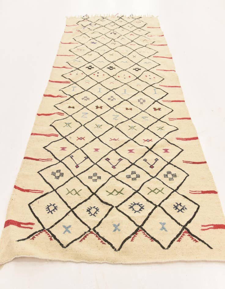 Detail image of 6' 1 x 9' 9  Hand Knotted Moroccan Wool Rug