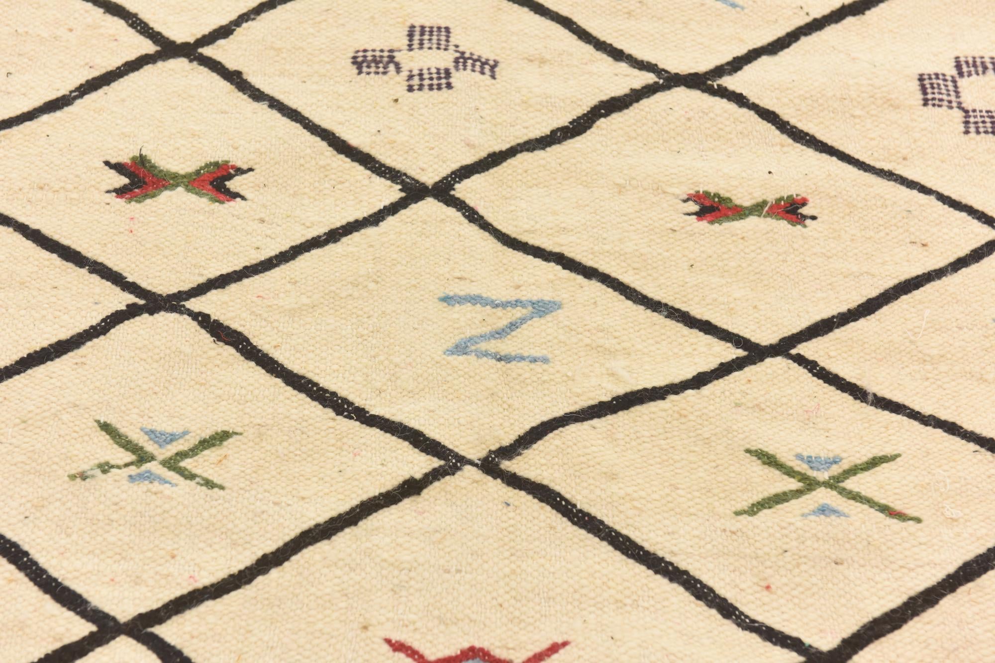 6' 1 x 9' 9 Hand Knotted Moroccan Wool Rug