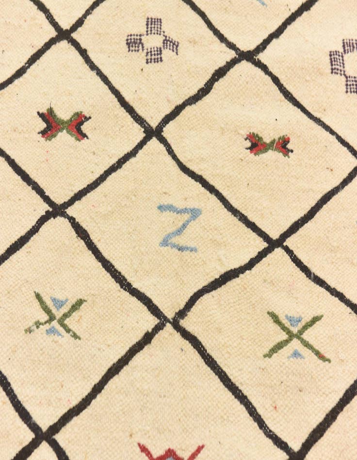 Detail image of 6' 1 x 9' 9  Hand Knotted Moroccan Wool Rug