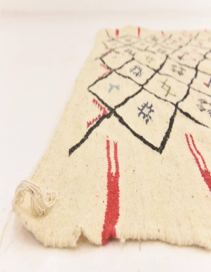 Detail image of 6' 1 x 9' 9  Hand Knotted Moroccan Wool Rug