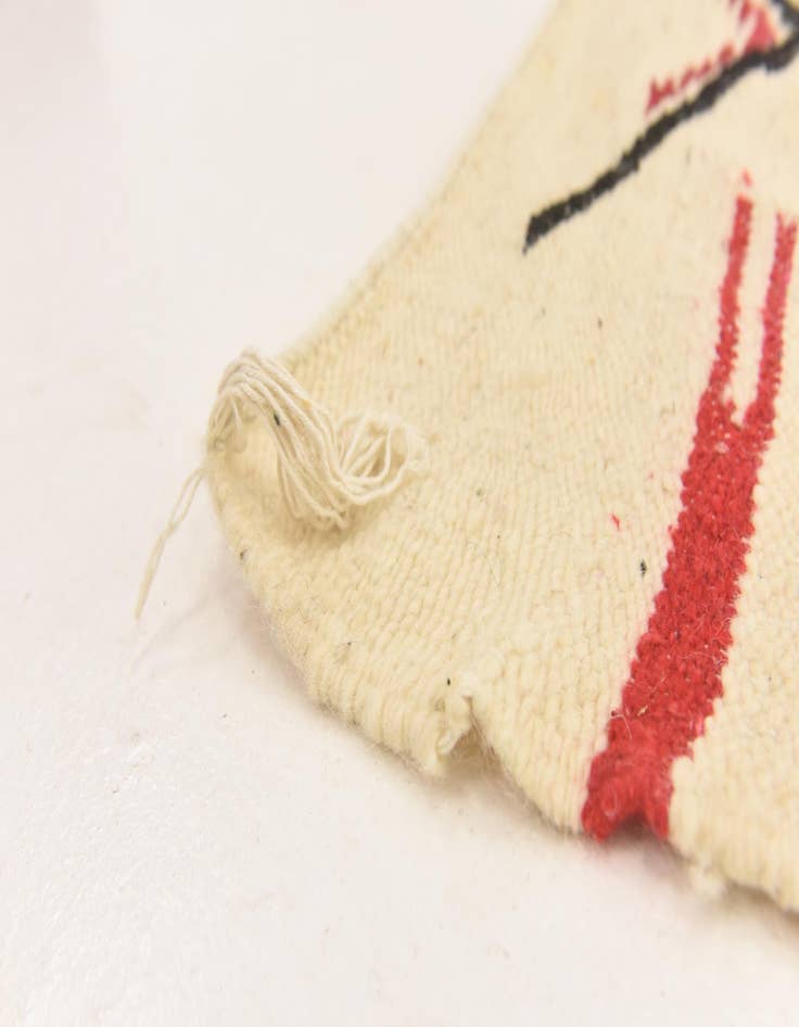 Detail image of 6' 1 x 9' 9  Hand Knotted Moroccan Wool Rug