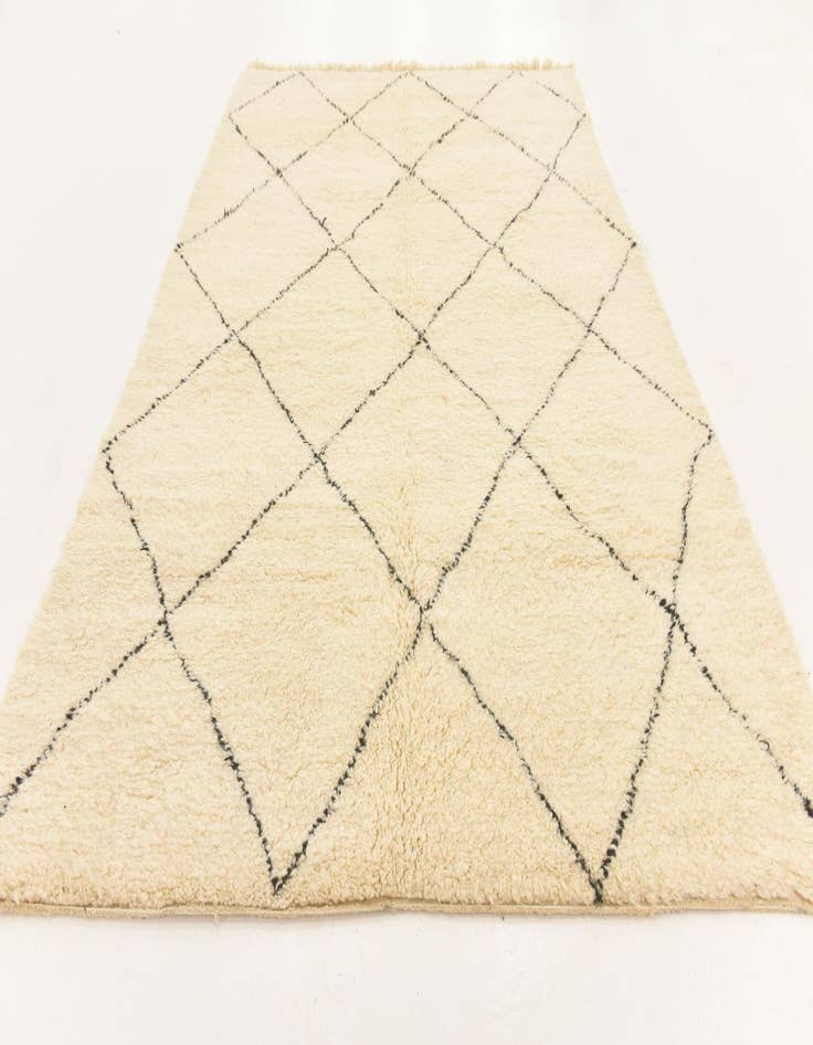 Detail image of 6' 10 x 10' 6 Hand Knotted Moroccan Wool Rug