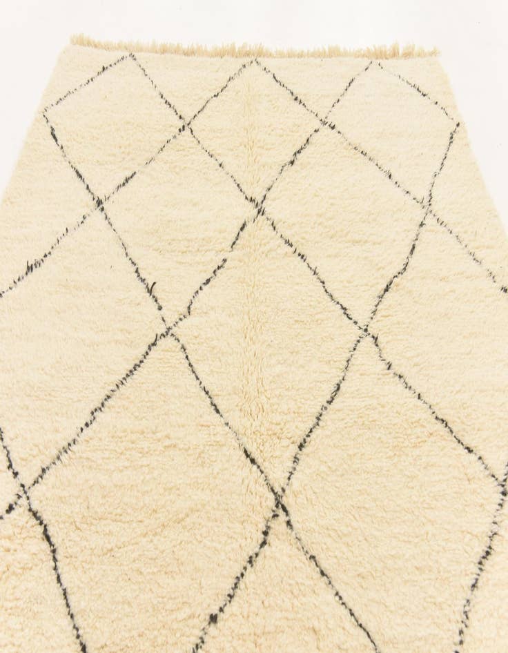 Detail image of 6' 10 x 10' 6 Hand Knotted Moroccan Wool Rug