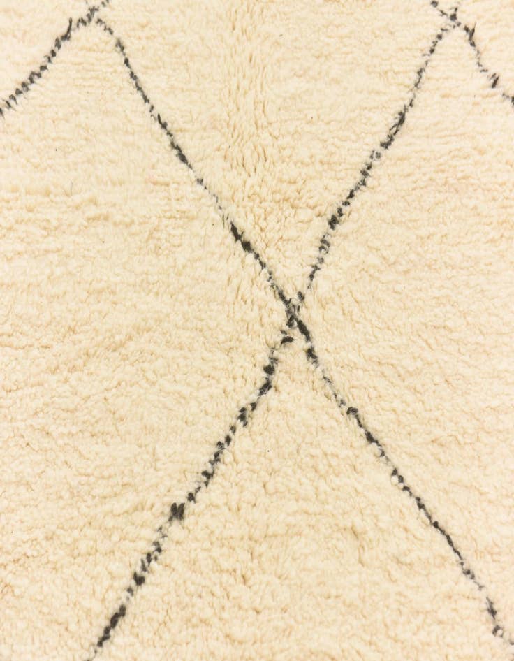 Detail image of 6' 10 x 10' 6 Hand Knotted Moroccan Wool Rug