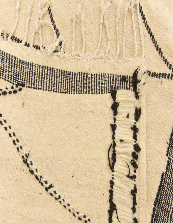 Detail image of 6' 3 x 10' 2  Hand Knotted Moroccan Wool Rug