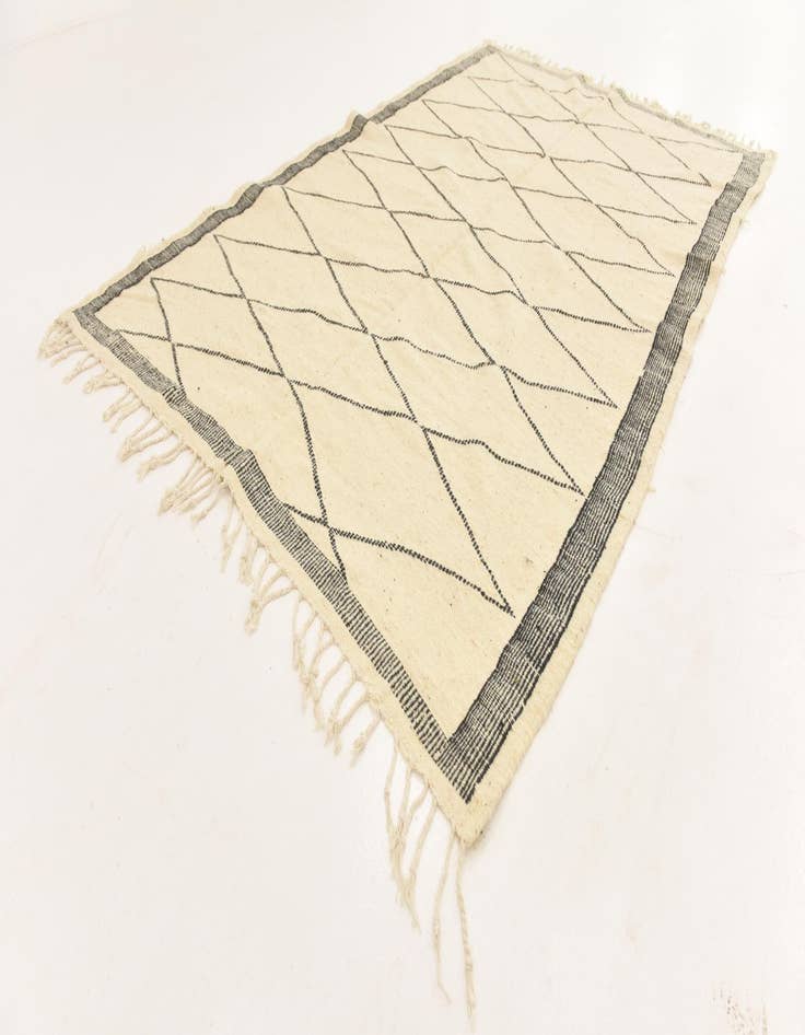 Detail image of 6' 3 x 10' 2  Hand Knotted Moroccan Wool Rug