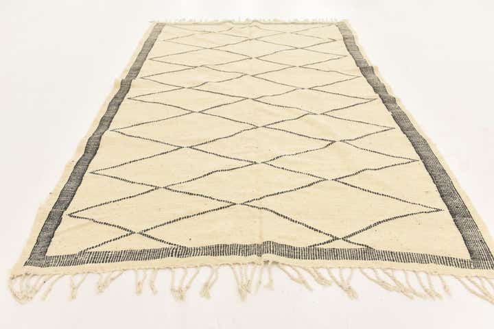 6' 3 x 10' 2 Hand Knotted Moroccan Wool Rug