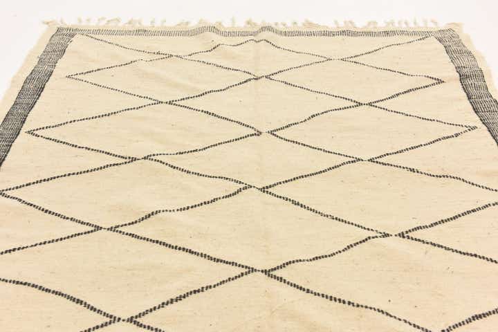 6' 3 x 10' 2 Hand Knotted Moroccan Wool Rug