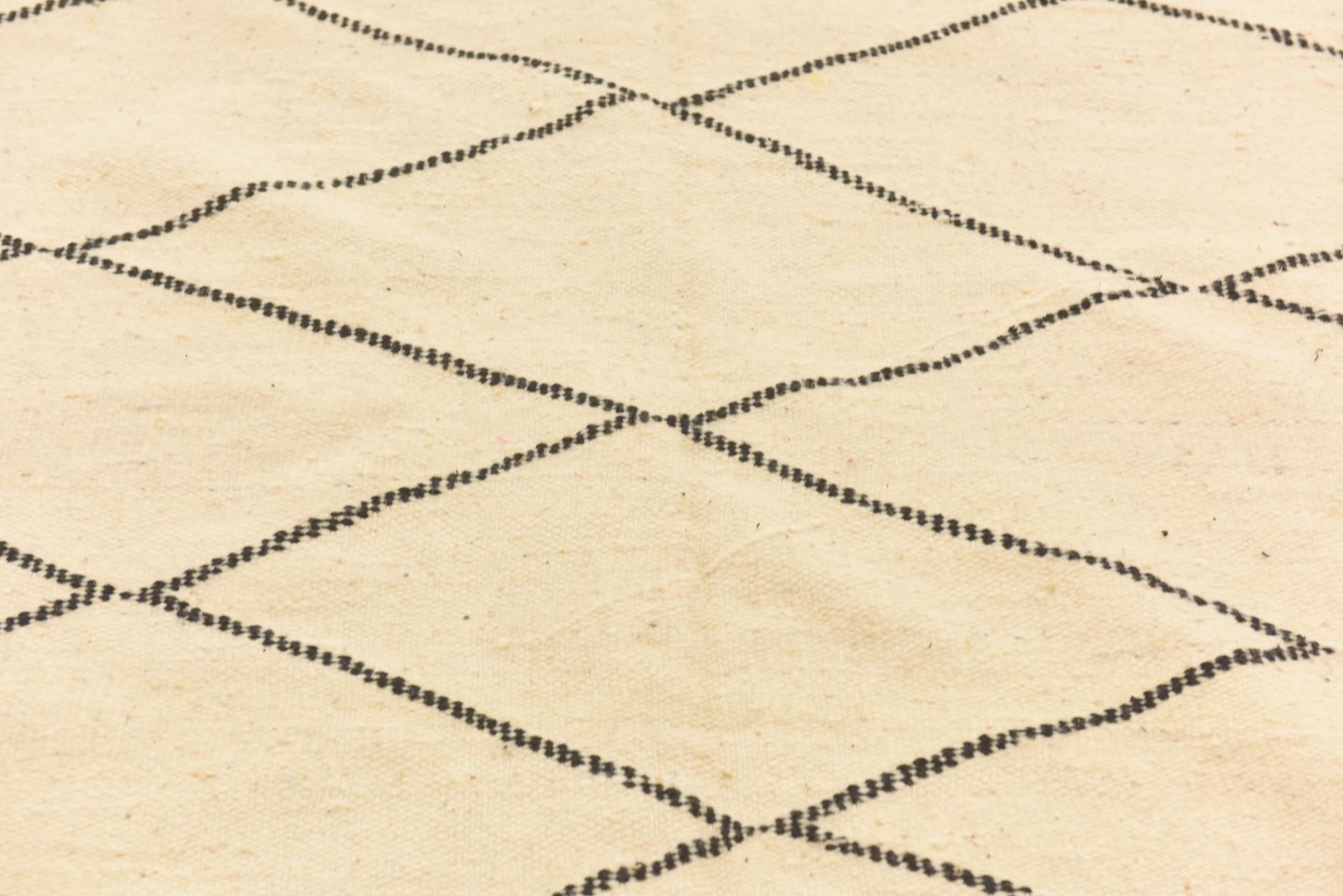 6' 3 x 10' 2 Hand Knotted Moroccan Wool Rug