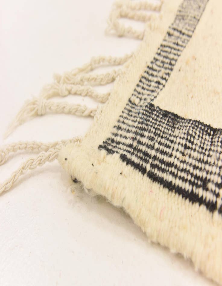 Detail image of 6' 3 x 10' 2  Hand Knotted Moroccan Wool Rug