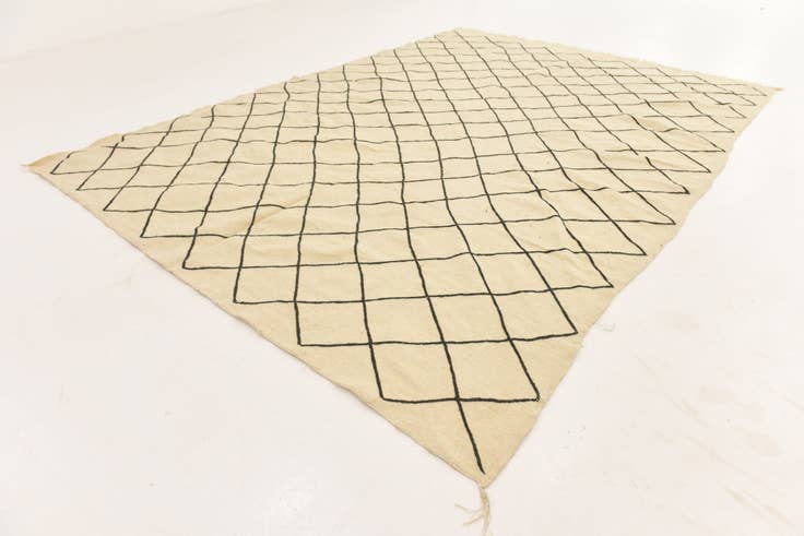Detail image of 8' 10 x 12' 6 Hand Knotted Moroccan Wool Rug