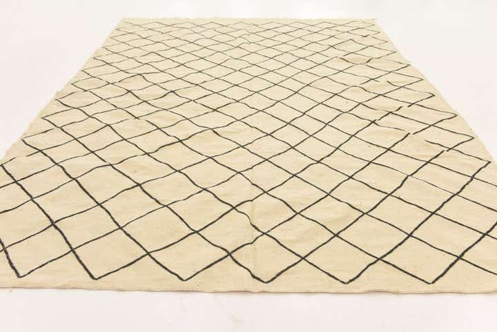 8' 10 x 12' 6 Hand Knotted Moroccan Wool Rug