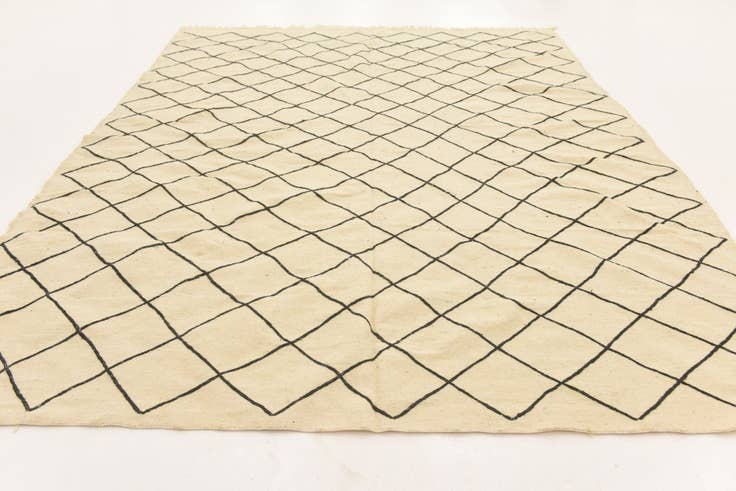 Detail image of 8' 10 x 12' 6 Hand Knotted Moroccan Wool Rug
