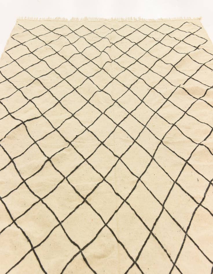 Detail image of 8' 10 x 12' 6  Hand Knotted Moroccan Wool Rug