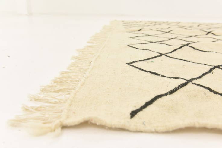 Detail image of 8' 10 x 12' 6 Hand Knotted Moroccan Wool Rug