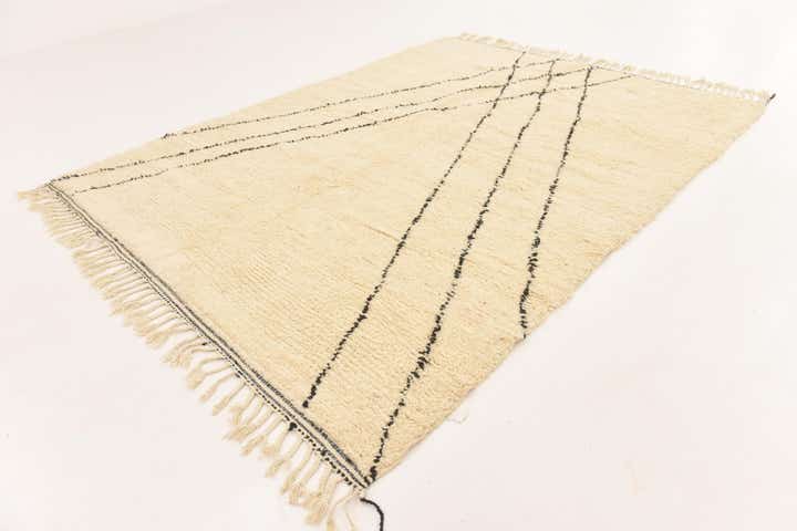 7' 2 x 9' 6 Hand Knotted Moroccan Wool Rug