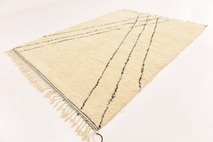 Detail image of 7' 2 x 9' 6 Hand Knotted Moroccan Wool Rug