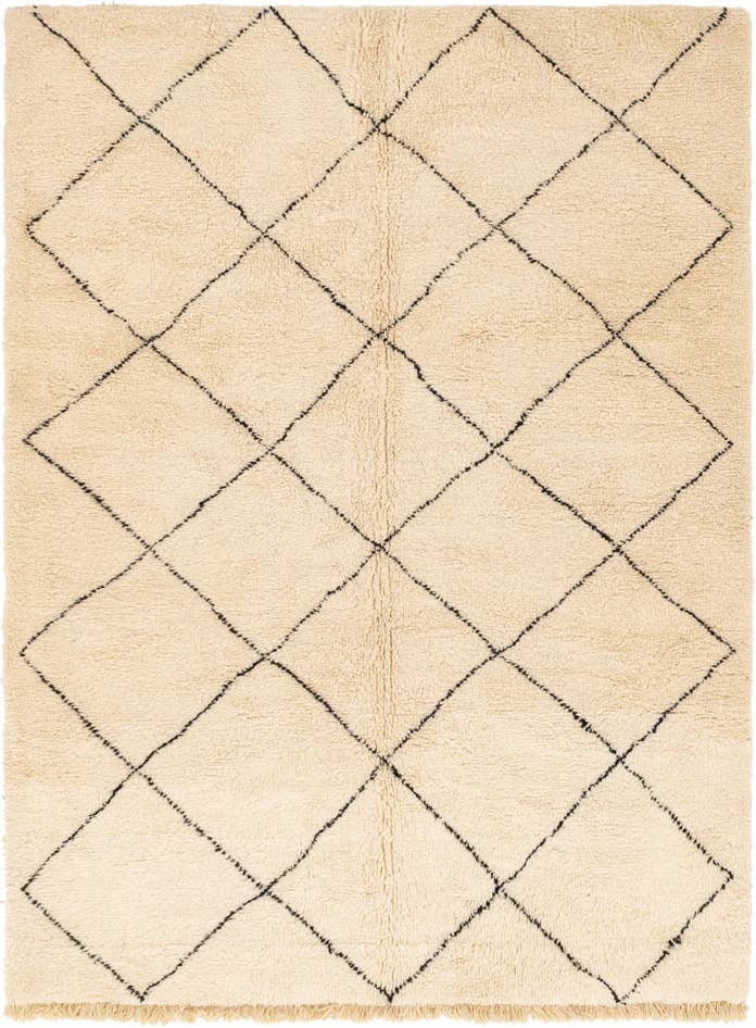 Detail image of 7' 1 x 9' 10 Hand Knotted Moroccan Wool Rug