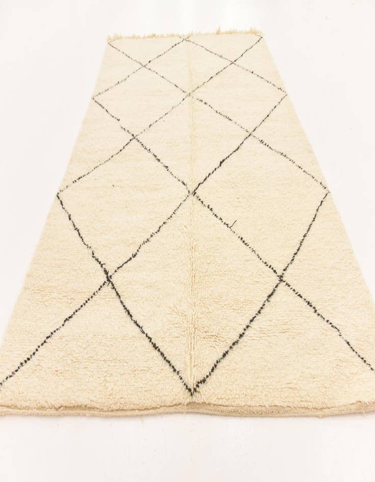 Detail image of 6' 8 x 9' 9  Hand Knotted Moroccan Wool Rug