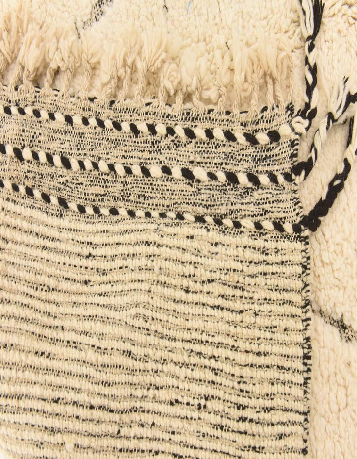 Detail image of 5' 7 x 8' 2  Hand Knotted Moroccan Wool Rug