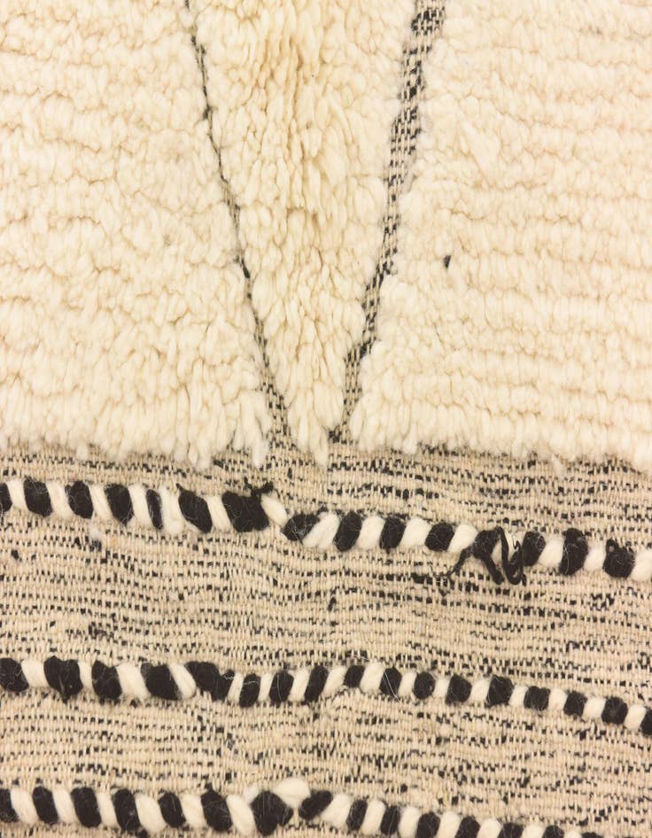 Detail image of 5' 7 x 8' 2  Hand Knotted Moroccan Wool Rug