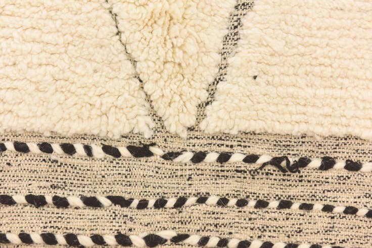Detail image of 5' 7 x 8' 2 Hand Knotted Moroccan Wool Rug