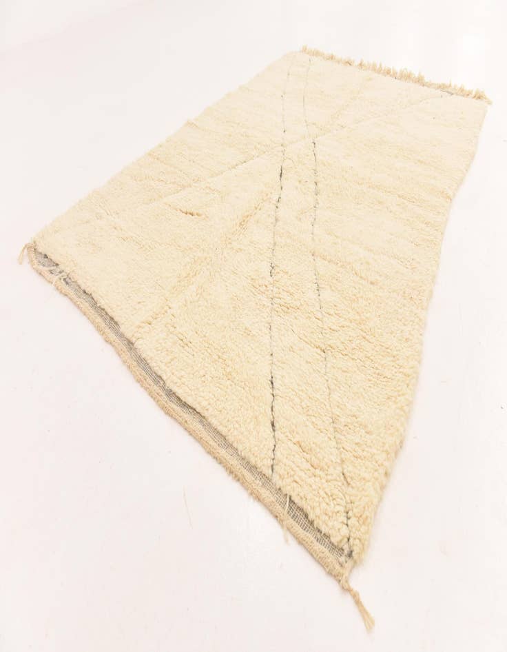 Detail image of 5' 3 x 8'  Hand Knotted Moroccan Wool Rug