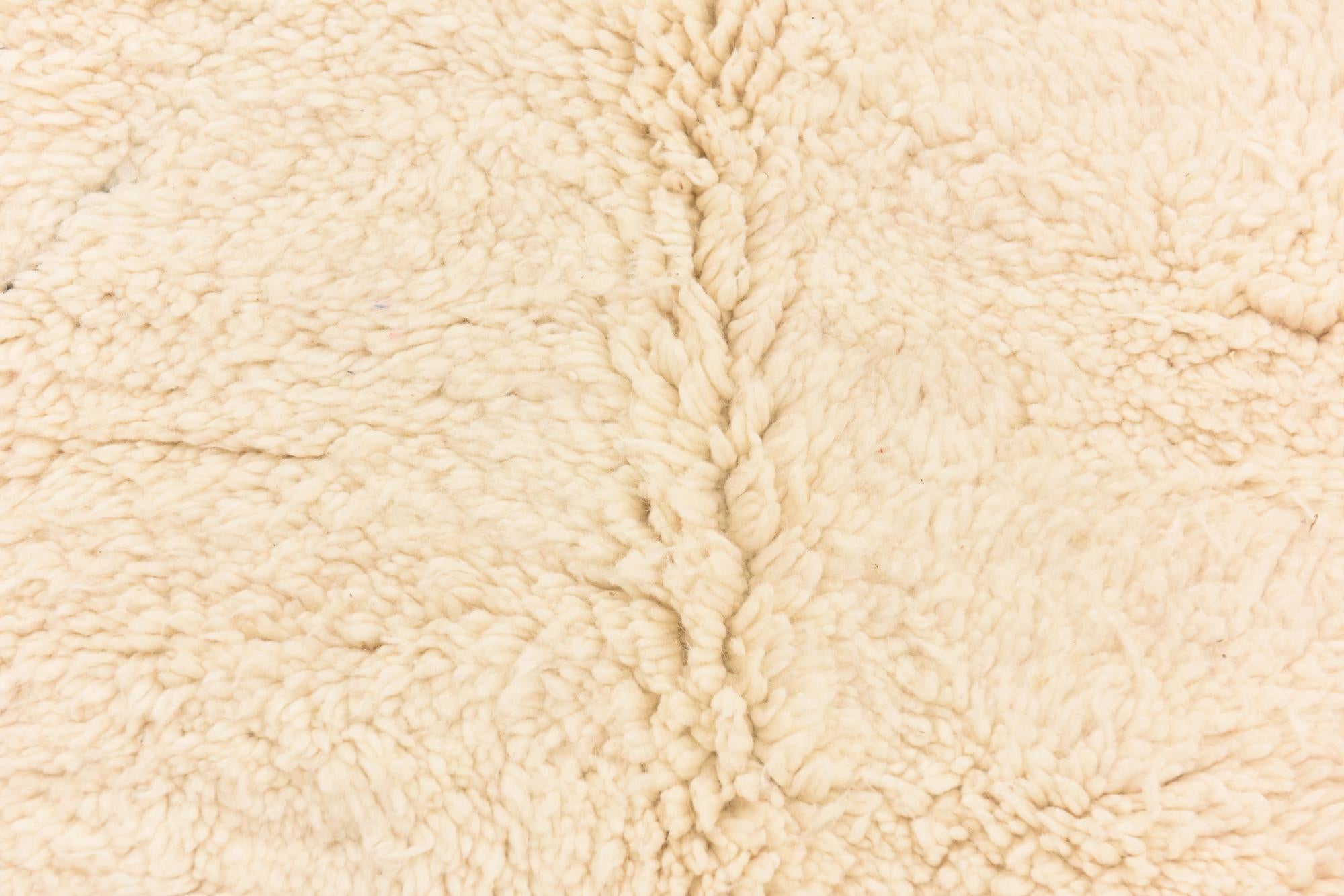 5' 3 x 8' Hand Knotted Moroccan Wool Rug