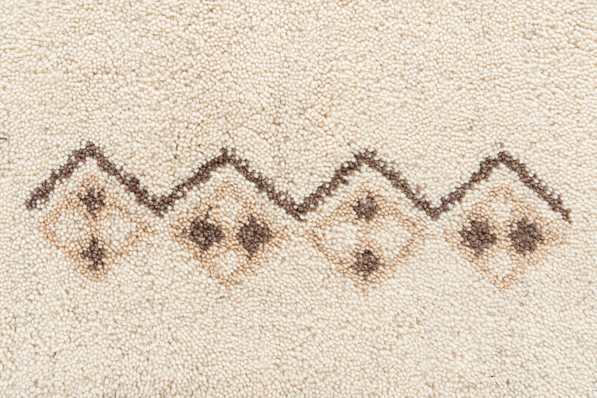 5' 8 x 8' Hand Knotted Moroccan Wool Rug
