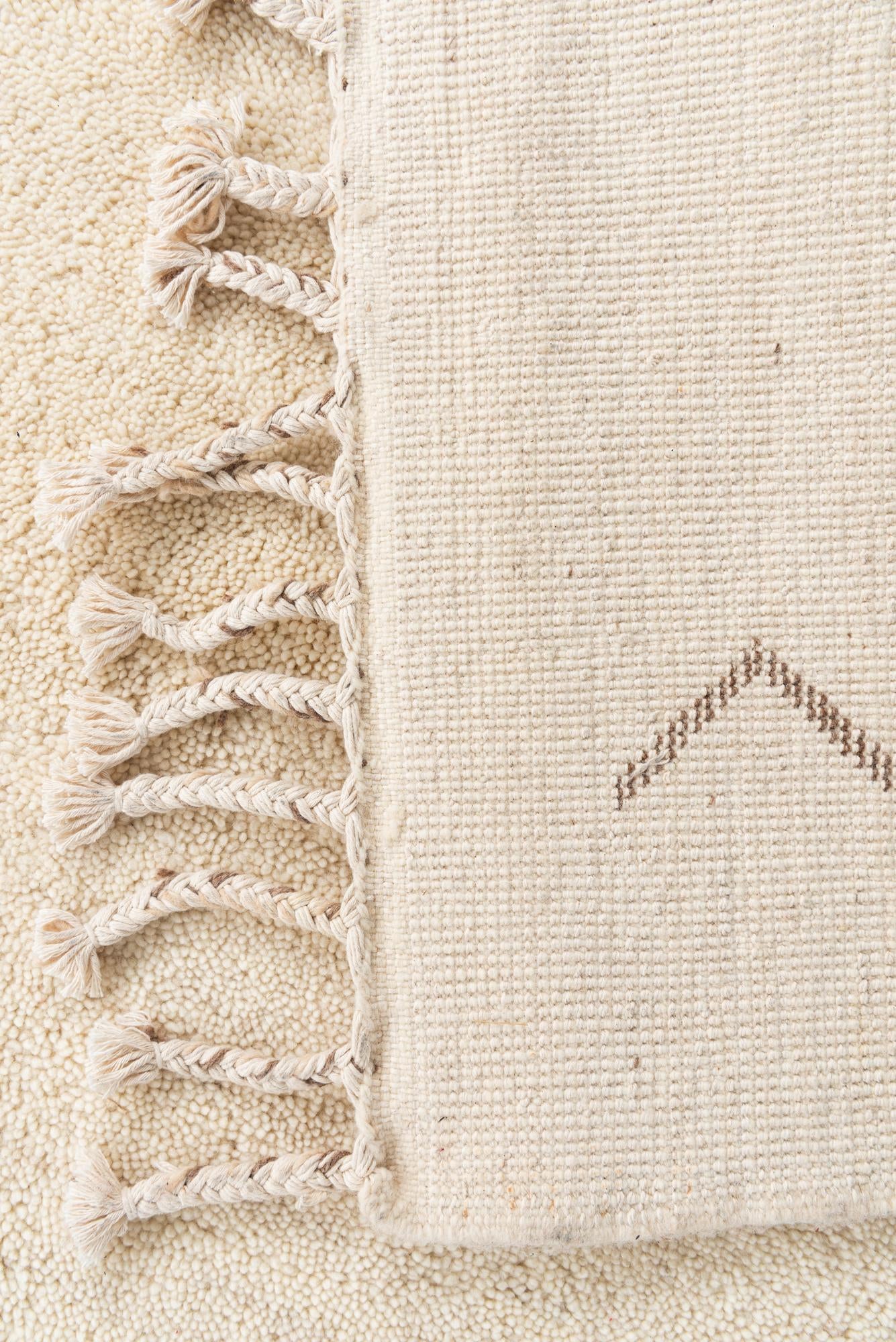 5' 8 x 8' Hand Knotted Moroccan Wool Rug