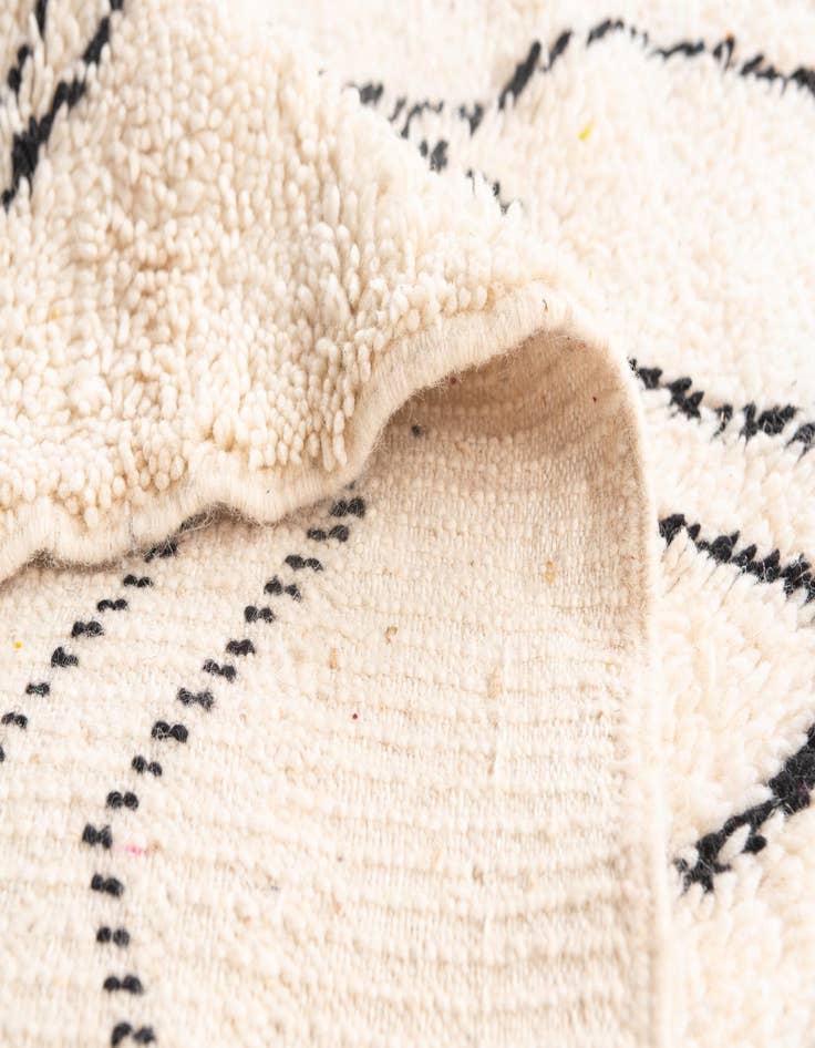 Detail image of 6' 3 x 9' 5  Hand Knotted Moroccan Wool Rug